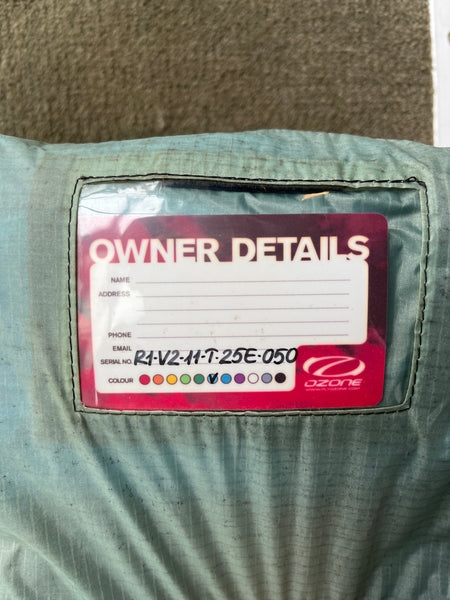 Demo Ozone R1 V2 11m Kitesurfing Kite Only Used